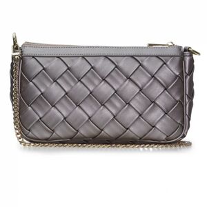 Jules Kay Vegan Leather Shoulder Bag in Pewter